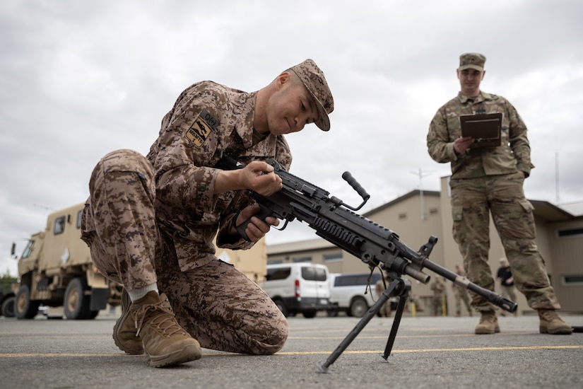 Fifteen competitors, including thirteen from the Alaska Army National Guard and two from the Mongolian Armed Forces, competed in the 2025 AKARNG Best Warrior Competition, held May 19–22 at Joint Base Elmendorf-Richardson.
