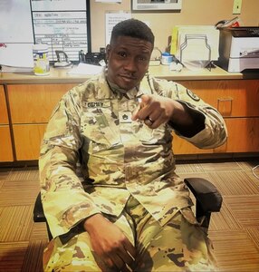 "Are you taking care of your health?" Staff Sgt. Demey asks his fellow Soldiers this daily question at the JBLM SRU as a reminder about self-care.