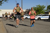 Members of Team Hill participate in a "Murph" workout at Hill Air Force Base, Utah, May 23, 2025. The "Murph" workout is commonly performed by military units, law enforcement agencies, and individuals around Memorial Day and throughout the year to honor the sacrifices of those who have served.  (U.S. Air Force photo by R. Nial Bradshaw)