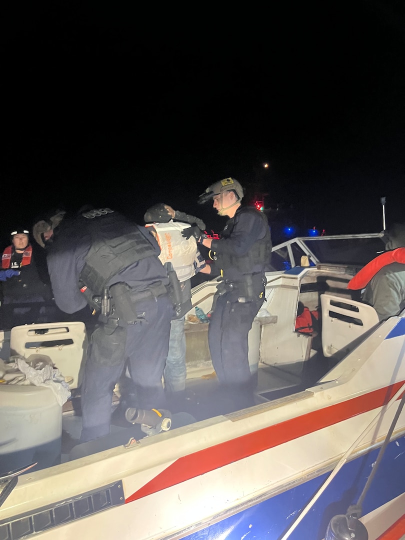 SAN DIEGO – Coast Guard interdicted a cuddy cabin-style vessel approximately two miles off the coast of Point Loma, May 23, 2025.