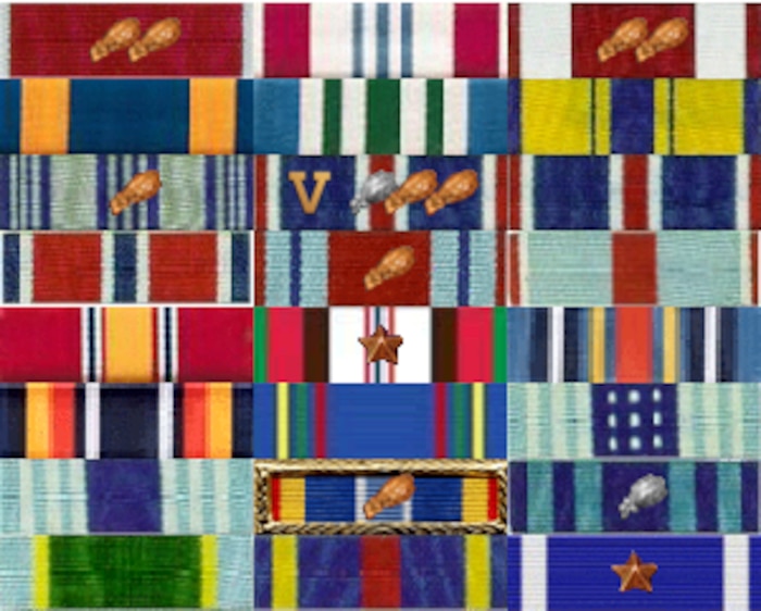 A ribbon rack