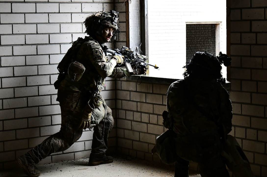 U.S. and French soldiers conduct a joint CBRN training