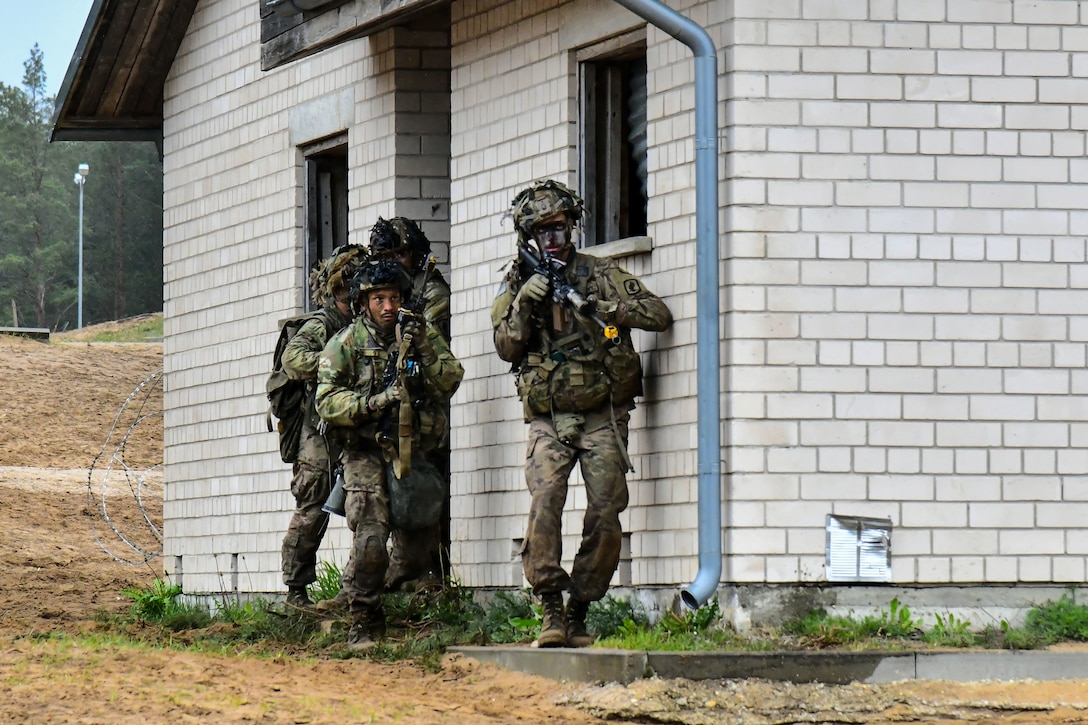 U.S. and French soldiers conduct a joint CBRN training