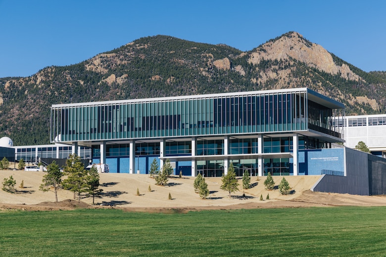 Photo of the Madera Cyber Innovation Center prior-to the ribbon-cutting ceremony at the U.S. Air Force Academy, April 25, 2025.