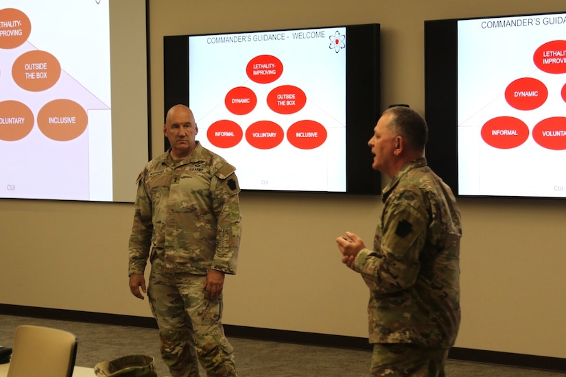 The 28th Infantry Division hosted its inaugural Innovation Symposium May 17, 2025, in Harrisburg, Pennsylvania. (U.S. Army National Guard photo by Maj. Greg West)