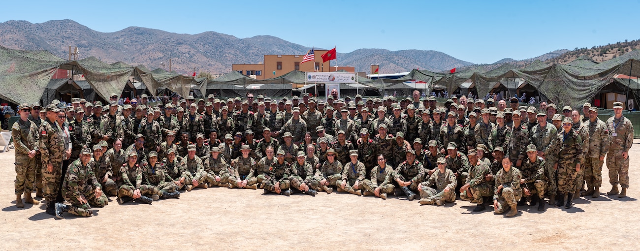 U.S. joint forces worked alongside Royal Moroccan Armed Forces (FAR) at the humanitarian civic assistance (HCA) field hospital May 11-23, 2025 to positively impact the health and well-being of the local communities near Anzi, Morocco. During that time, medical personnel from both nations provided free healthcare services to approximately 10,000 local residents.