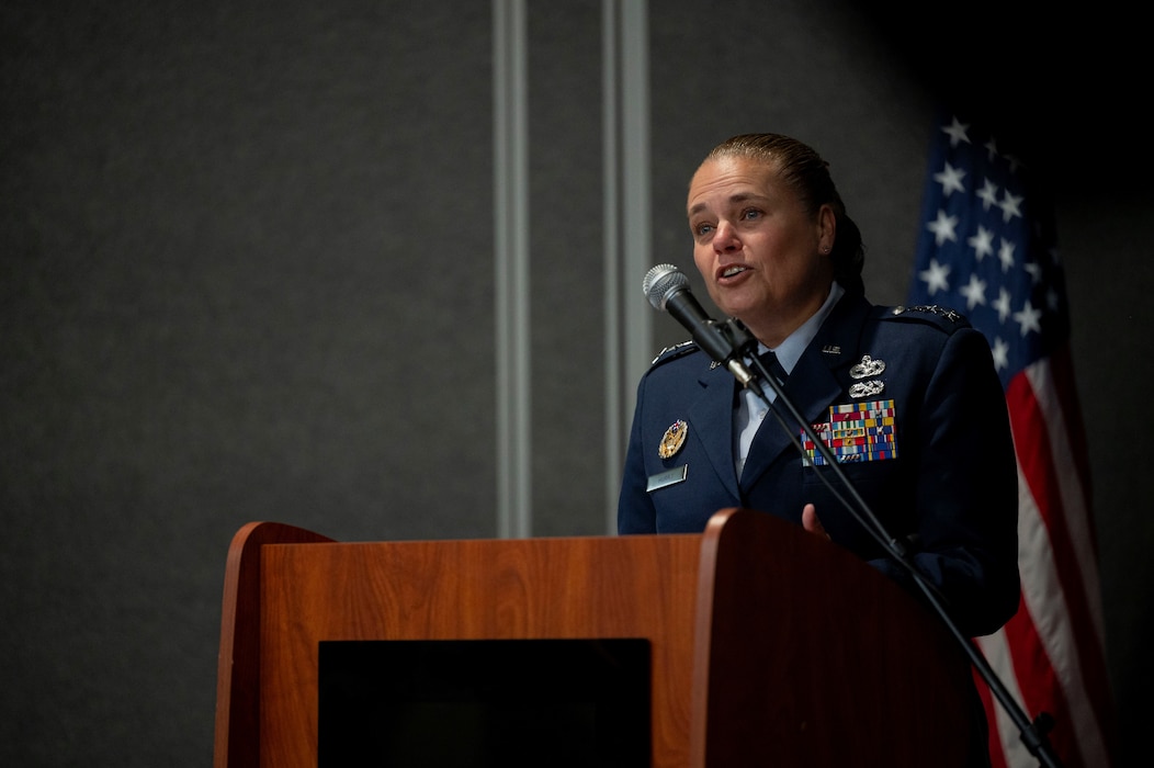 Person giving remarks