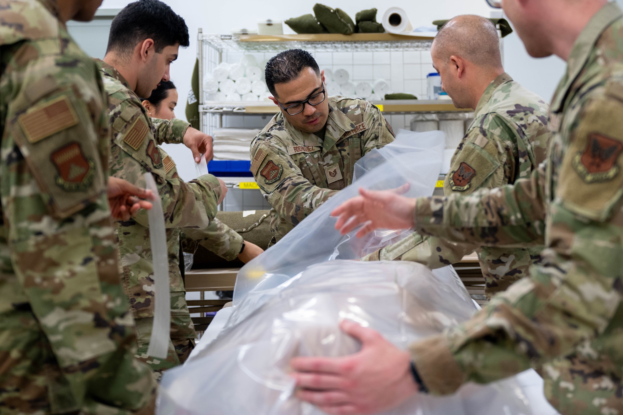 The Air Force Mortuary Affairs Operations completed their third phase of a Department of the Air Force Mass Casualty Exercise held within the organization, including working with the Joint Personal Effects Depot and the Armed Forces Medical Examiner System, May 12-16, 2025.