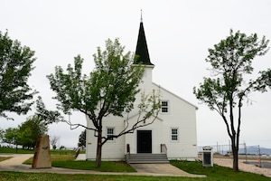 The Hill Aerospace Museum's Mazer Chapel spent two years under renovation and is set to reopen May 30. The chapel was built in 1942 and is one of the oldest buildings associated with the base. (U.S. Air Force photo by R. Nial Bradshaw)