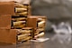 A case of bullets sits ready for use for the M4 firing rifle at Minot Air Force Base, May 8, 2025. The bullets were used for Airmen to train on at the Combat Arms Training and Maintenance course.(U.S. Air Force photo by Airman 1st Class Anthony Ramey)