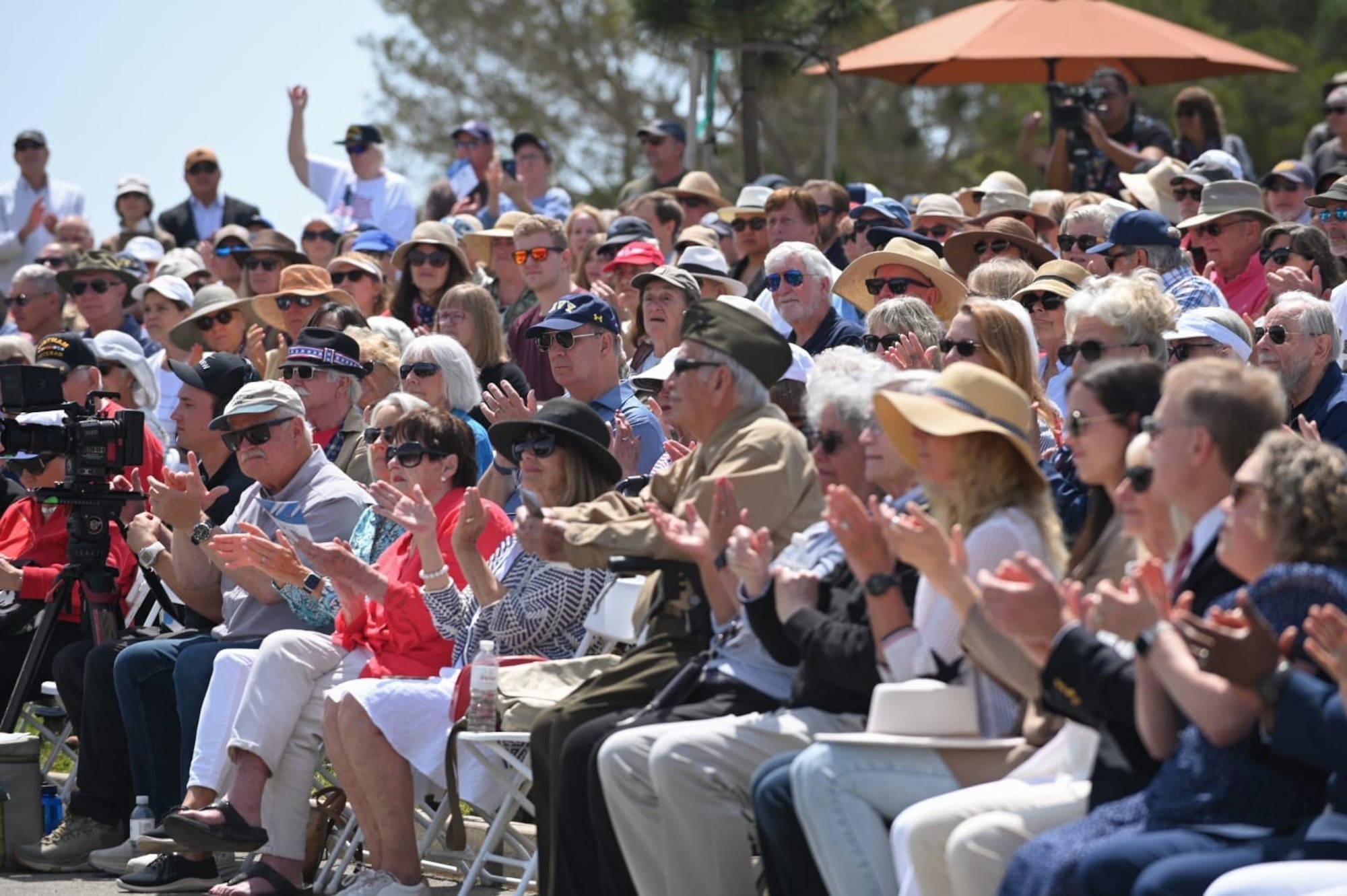 Members of the Santa Barbara community gather en masse to pay their respects at the annual Memorial Day Ceremony held at the Santa Barbara Cemetery in Santa Barbara, Calif., May 26, 2025. Memorial Day, originally known as Decoration Day, commemorates the many men and women who made the ultimate sacrifice in their service to the United States. (U.S. Space Force photo by Tech. Sgt. Draeke Layman)