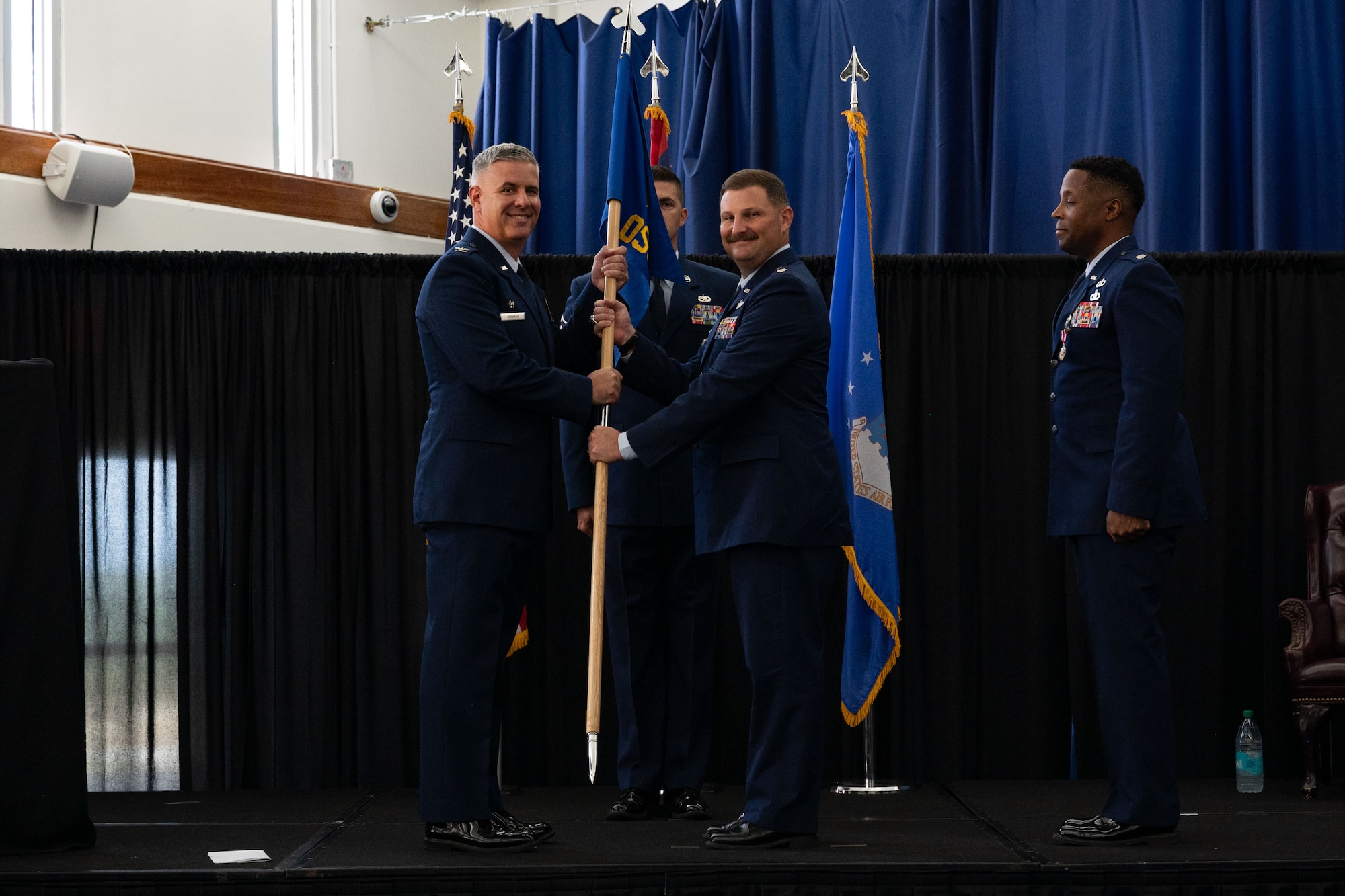 A change of command ceremony signifies the transfer of power from one commander to the next. (U.S. Air Force photo by Staff Sgt. Jasmine M. Barnes)