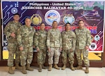 From left, Sgt. Edward Acda, Lt. Col. Vern Perez, Sgt. 1st Class Celine Taitano, Capt. Ryan Arellano, Staff Sgt. Jovencio Mortera, and Sgt. Avery Tyquiengco of the Guam National Guard participate in Balikatan Cyber Defense Exercise, Manila, April 27, 2025. Balikatan is a longstanding annual exercise between the U.S. and Philippine armed forces designed to strengthen the alliance, showcase the capable combined force, and demonstrate the commitment to regional security and stability. (Courtesy asset)