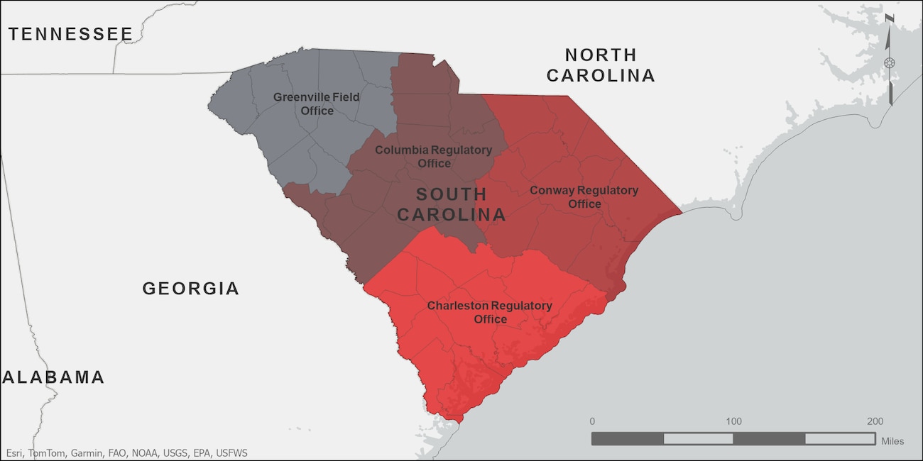 South Carolina Regulatory Map