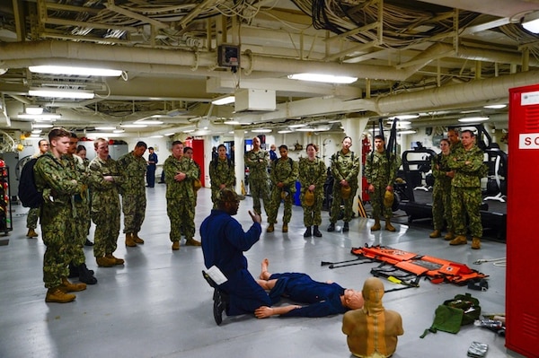 CRTS-2 and CRTS-6 Shipboard Familiarization Aboard USS Tripoli (LHA 7)