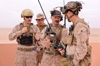 U.S. Marines conduct communication checks at Cap Draa during African Lion 25 (AL25) in TanTan, Morocco, May 23, 2025. AL25, the largest annual military exercise in Africa, brings together over 50 nations, including seven NATO allies and 10,000 troops to conduct realistic, dynamic and collaborative training in an austere environment that intersects multiple geographic and functional combatant commands. Led by U.S. Army Southern European Task Force, Africa (SETAF-AF) on behalf of the U.S. Africa Command, AL25 takes place from April 14 to May 23, 2025, across Ghana, Morocco, Senegal, and Tunisia. This large-scale exercise will enhance our ability to work together in complex, multi-domain operations—preparing forces to deploy, fight and win.
