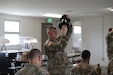 Soldiers assigned to the 1792nd Combat Sustainment Support Battalion conduct chemical, biological, radiological and nuclear (CBRN) training at Camp Atterbury, Indiana, May 21, 2025.