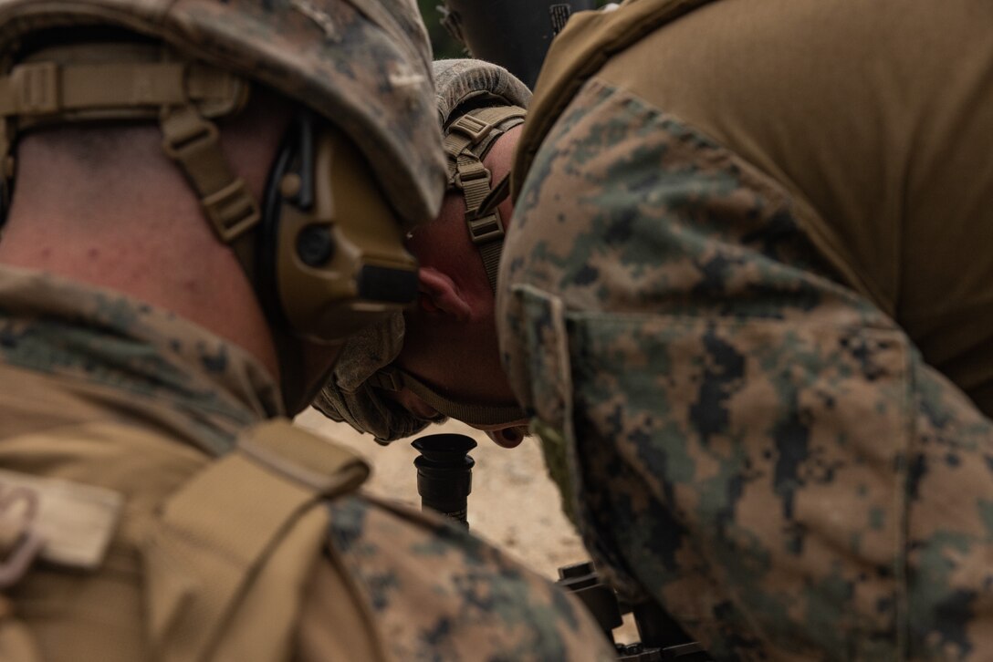 Activated Reserve Marines Conduct a Mortar Range during Korea Viper 25.4