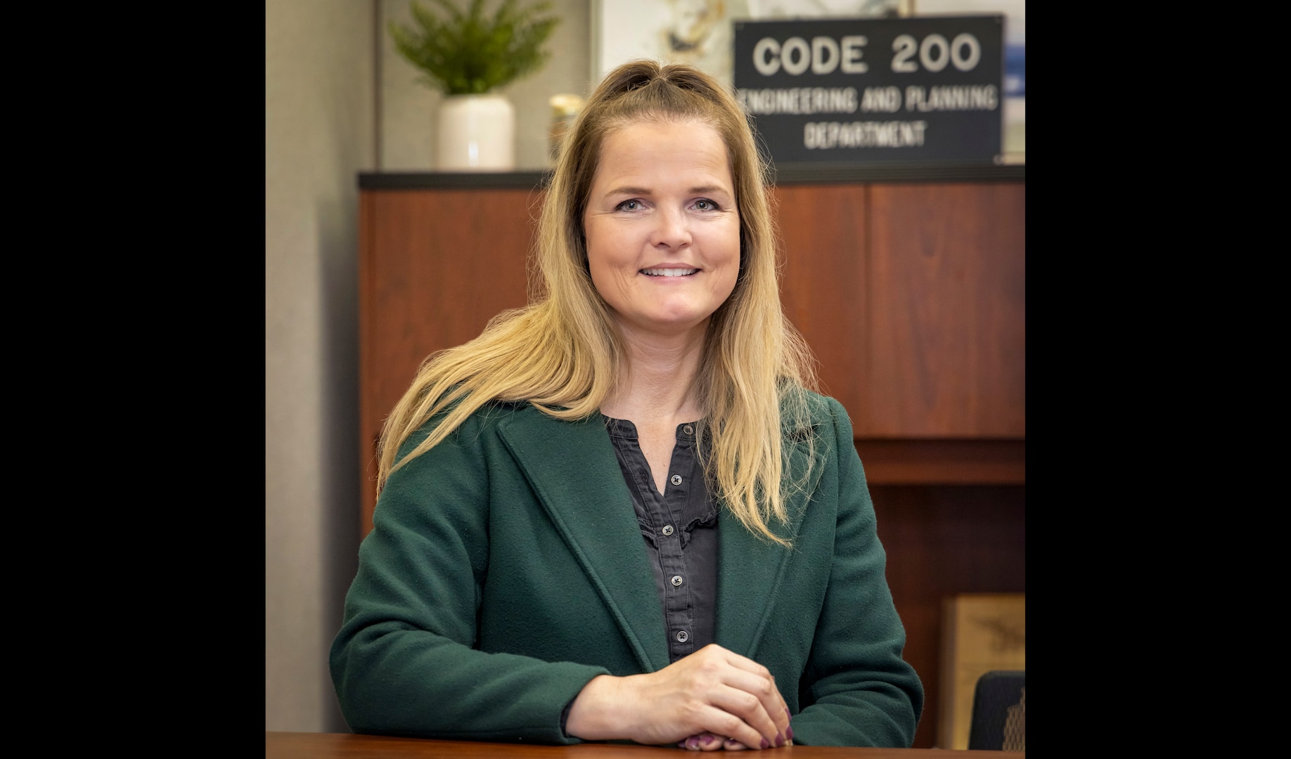 Krista Fontenot, executive administrator, Code 200, Engineering and Planning, has been named NCMA Administrative Professional of the Year. (U.S. Navy photo by Wendy Hallmark)