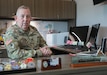 U.S. Army Chaplain (Col.) William Draper sits in in his office at the Joint Force Headquarters building on Boone National Guard Center in Frankfort April 21, 2025.