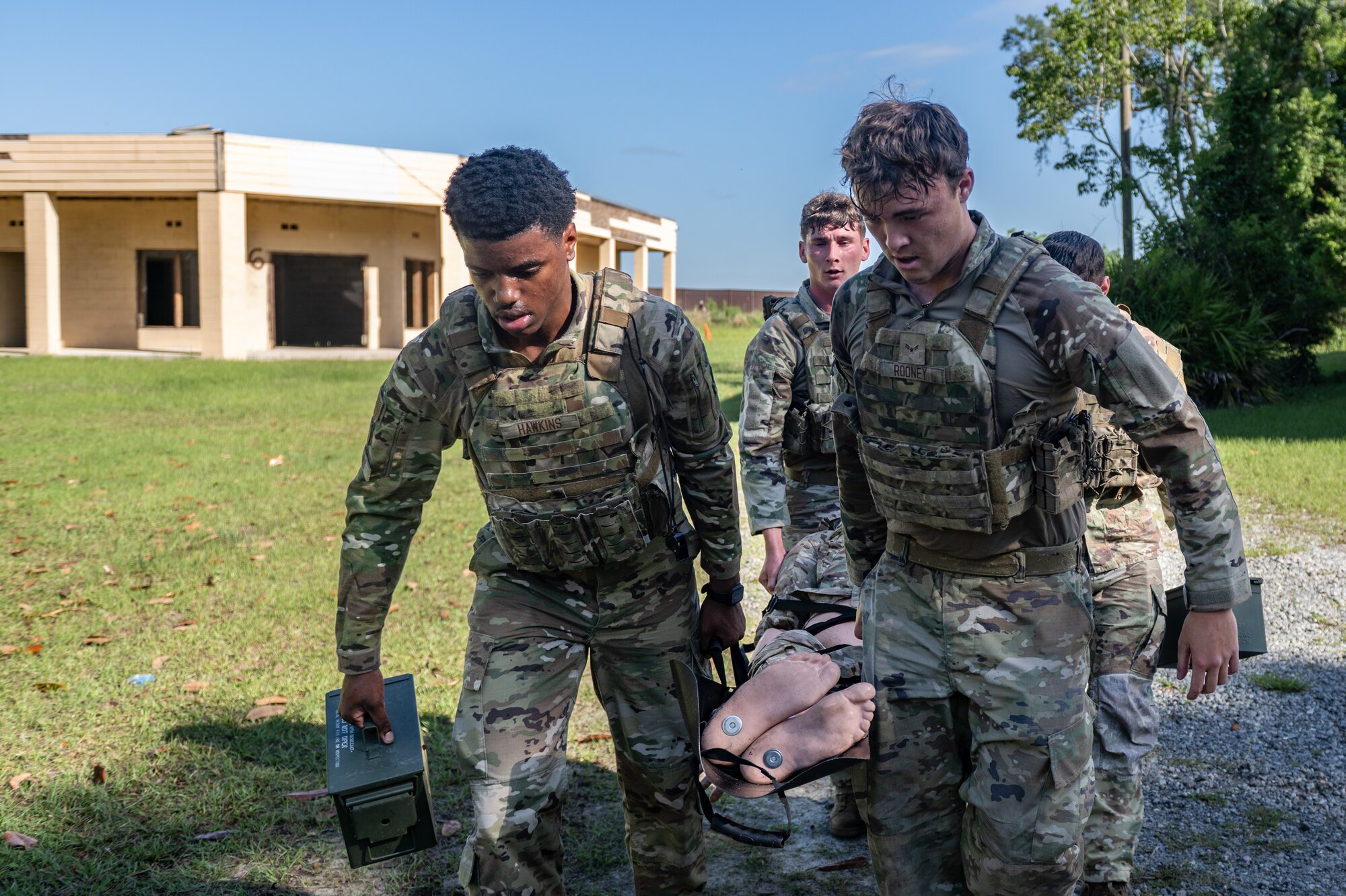 Defenders participate in Battle of the Badges.
