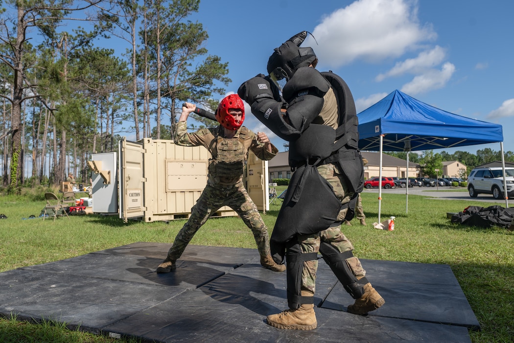 Defenders participate in Battle of the Badges.