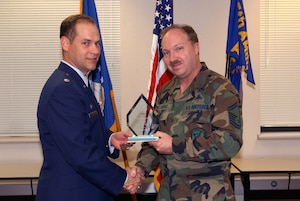 Man receives award