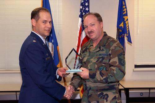 Man receives award