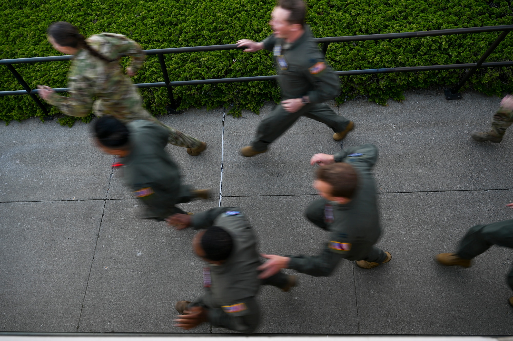 Servicemembers run