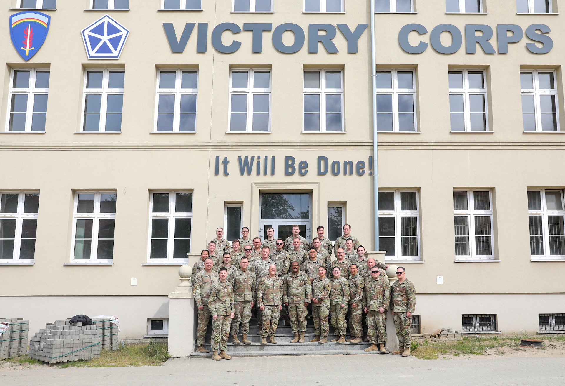 Soldiers from the 138th Operational Fires Command integrate with 41st Field Artillery Brigade and U.S. Army V Corps during Command Post Exercise hosted in both Fort Knox, Kentucky, and Camp Kosciusko, Poland, early May 2025.