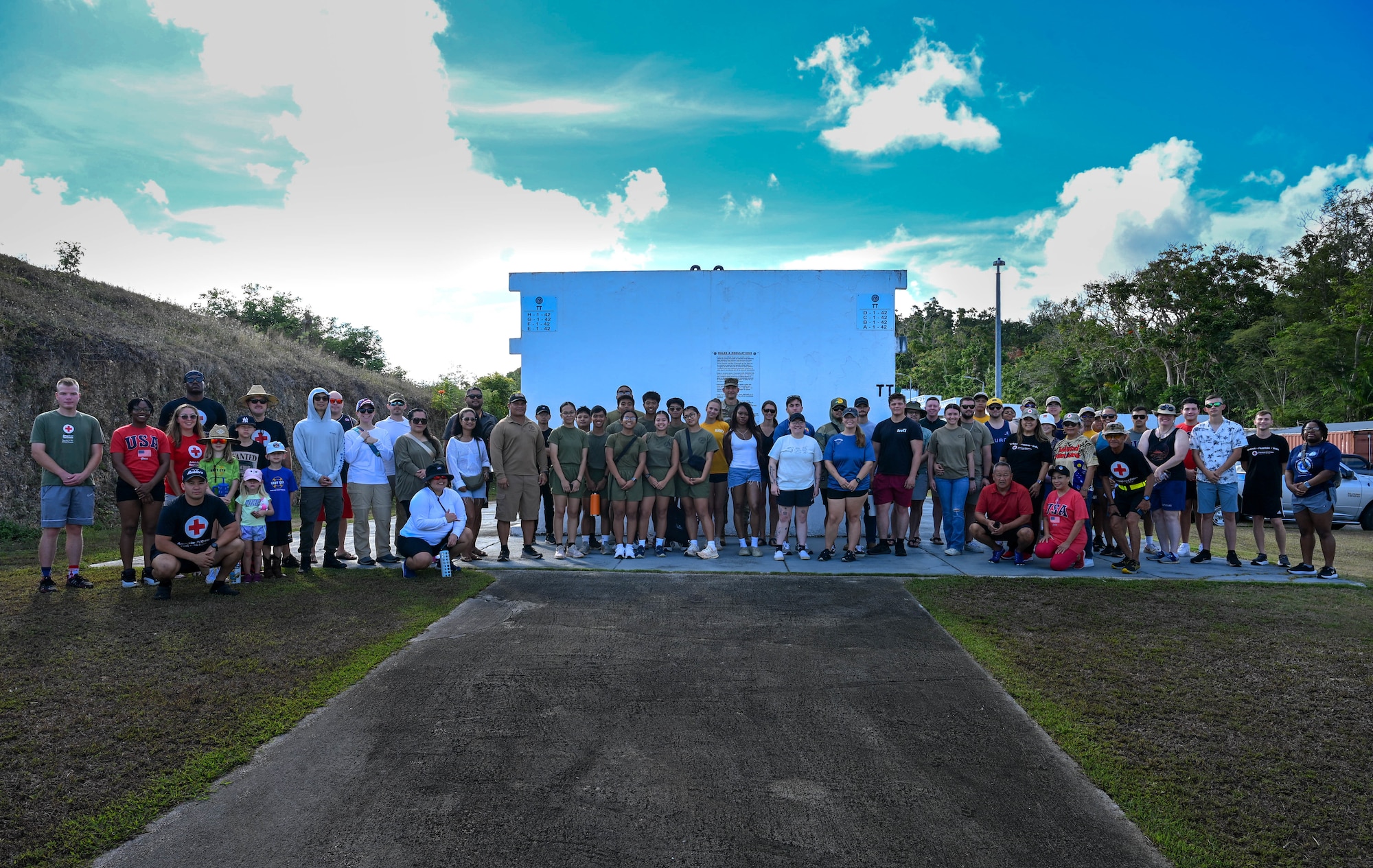 This is the most volunteers for the Memorial Day flag planting the cemetery has seen. (U.S. Air Force photo by Senior Airman Audree Campbell)