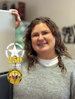 Celine McCreery is an Army Expeditionary Civilian Workforce deployer to Europe from Fort Novosel, Alabama, assigned to the 405th Army Field Support Brigade in Kaiserslautern, Germany. McCreery said, “I’m proud to serve here as an AECW deployer on the year the Army celebrates its 250th birthday. Happy birthday, U.S. Army!”