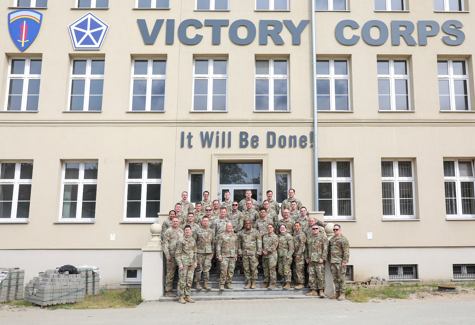 Soldiers from the 138th Operational Fires Command integrate with 41st Field Artillery Brigade and U.S. Army V Corps during Command Post Exercise hosted in both Fort Knox, Kentucky, and Camp Kosciusko, Poland, early May 2025.