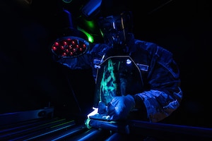 Maintainer inspecting