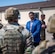 Mark Fox, chairman of the Mandan, Hidatsa and Arikara Nation, listens to Defenders from the 91st Missile Wing describe their mission while attending a tour of Missile Alert Facility (MAF) H-01 at Minot Air Force Base, North Dakota May 27, 2025. The tour included conversations on the unique challenges and responsibilities of Airmen stationed at MAFs. (U.S. Air Force photo by Airman 1st Class Luis Gomez)