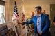 Mark Fox, chairman of the Mandan, Hidatsa and Arikara Nation, receives a mission brief during a visit to Missile Alert Facility H-01 at Minot Air Force Base, North Dakota, May 27, 2025. The tour fostered collaboration and strengthened ties between the MHA Nation and the Minot AFB community. (U.S. Air Force photo by Airman 1st Class Luis Gomez)