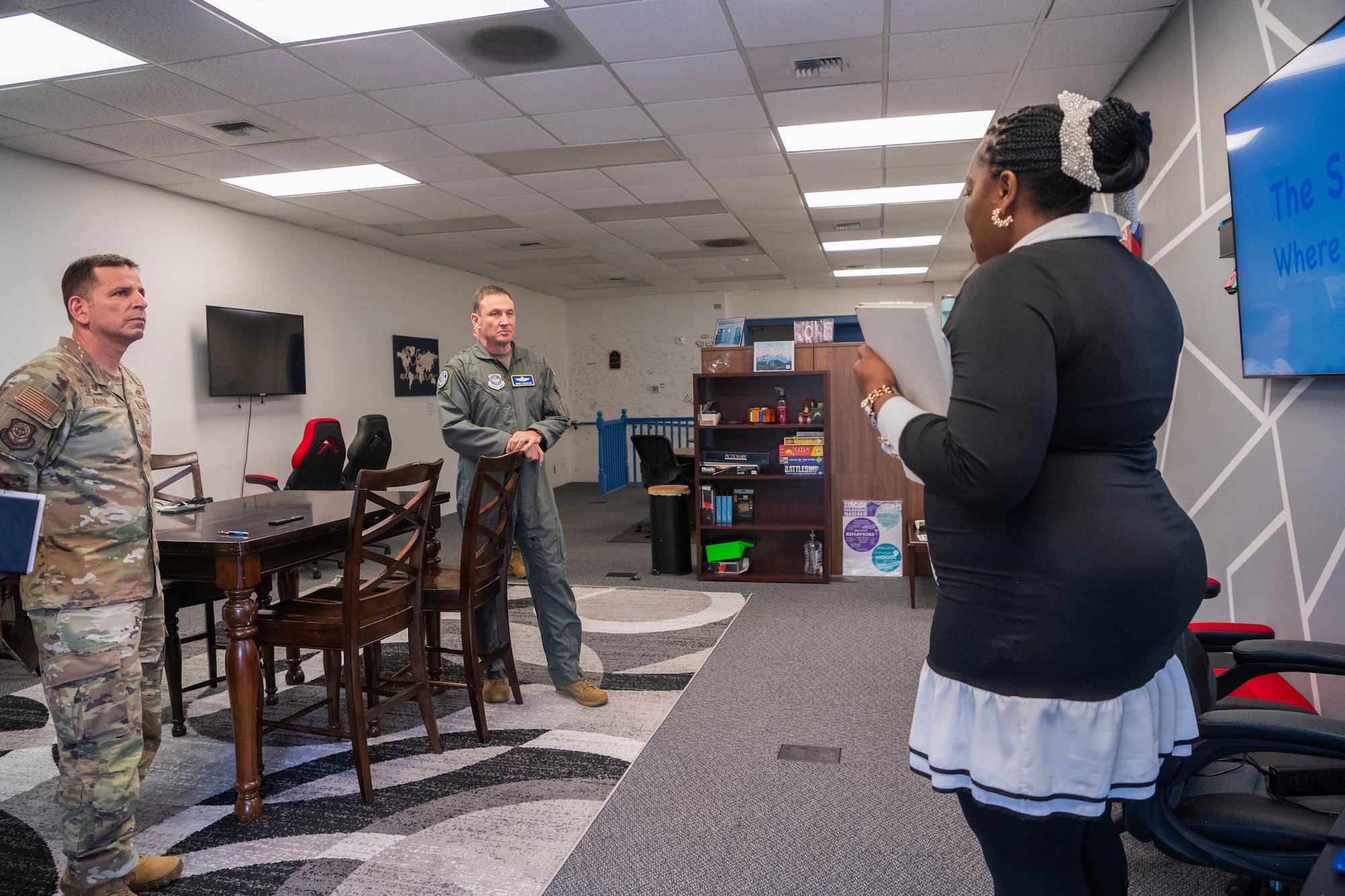 During Lamontagne’s visit, the general took time to learn about Team McChord’s Integrated Prevention and Resilience Office and the events, spaces, and programs they manage to support ready Airmen and their families.