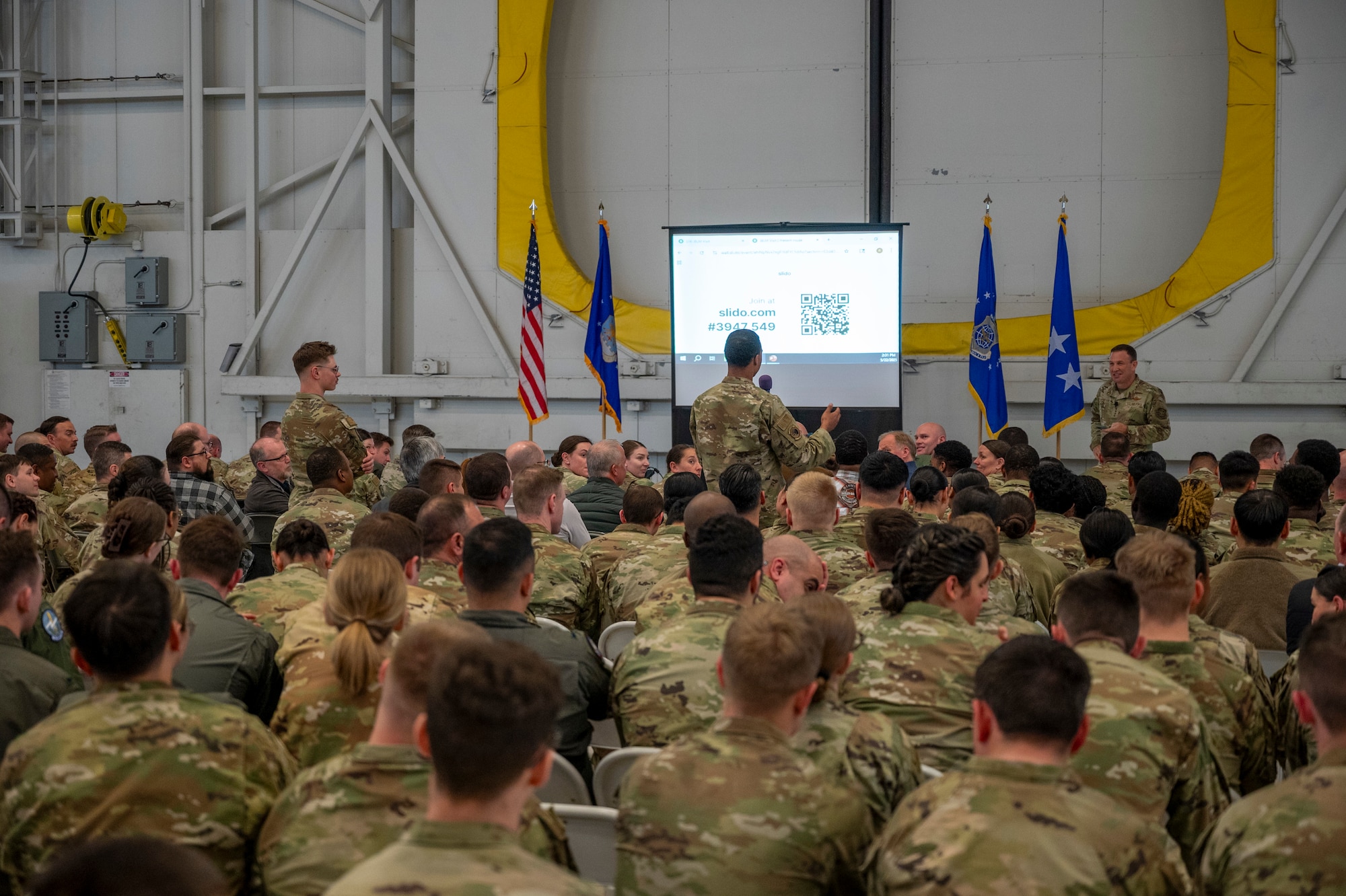 During all-call, Lamontagne emphasized the impact that Airmen and noncommissioned officers have on AMC’s and the Air Force’s critical missions throughout the globe.