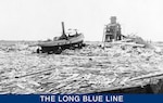 The Galveston waterfront was devastated by the Great Galveston Hurricane of 1900. (Library of Congress)