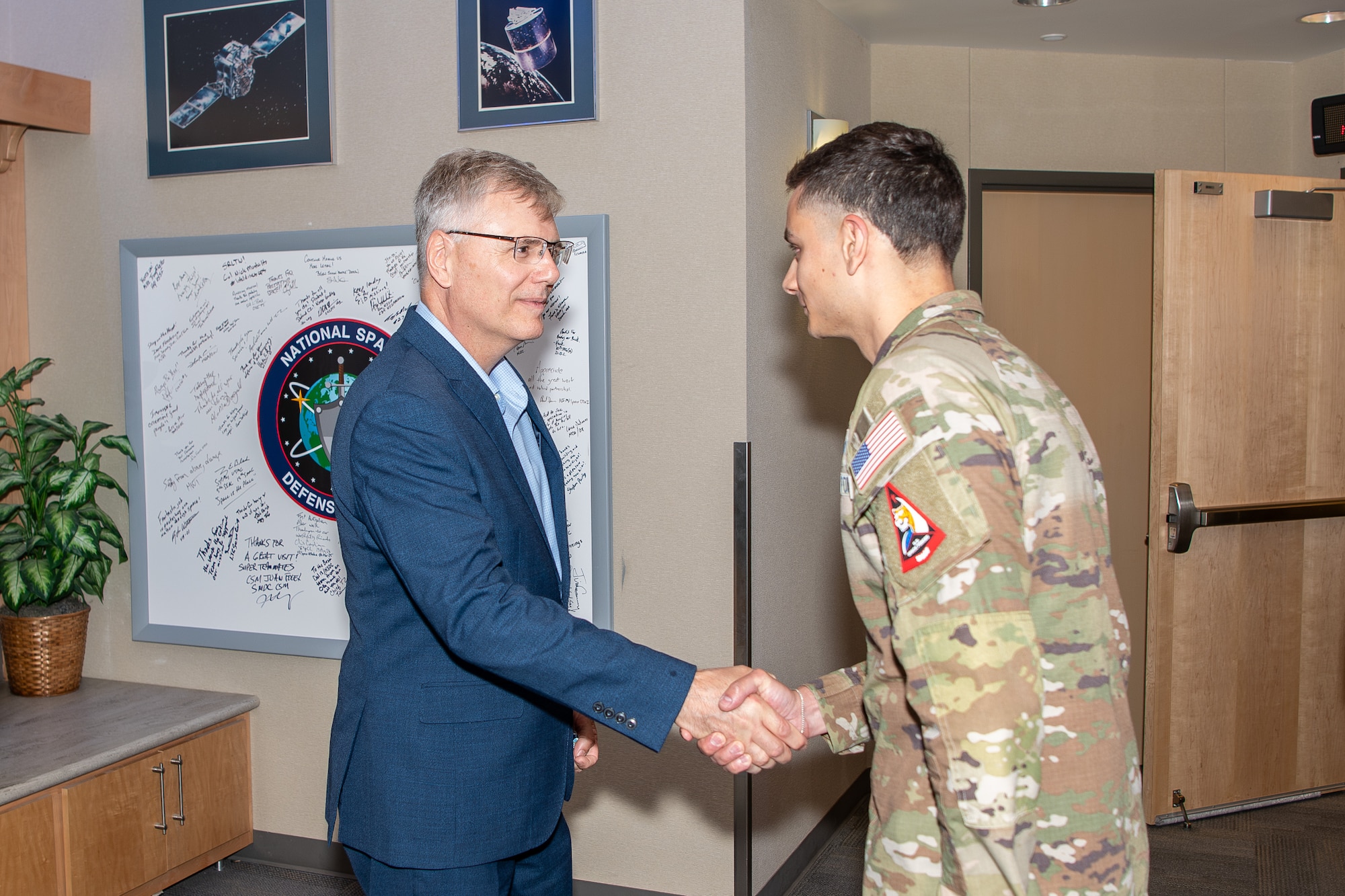 Two men shaking hands
