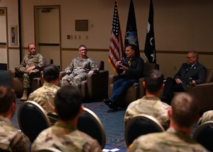 Hosted by Guardian Nexus, Guardian Path is an event featuring four senior leaders, military and civilian, discussing U.S. Space Force core values and the role of character in building resilience and readiness.