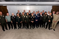 Chiefs of defense and senior military commanders take a group photo at the Shangri-La Dialogue in Singapore, May 31, 2025. The Shangri-La Dialogue, hosted by the International Institute for Strategic Studies, is a defense summit focused on the Indo-Pacific region where ministers and representatives gather to discuss pressing security challenges and engage in bilateral talks. USINDOPACOM is committed to enhancing stability in the Indo-Pacific region by promoting security cooperation, encouraging peaceful development, responding to contingencies, deterring aggression and, when necessary, prevailing in conflict. (U.S. Navy photo by Chief Mass Communication Specialist Shannon M. Smith)