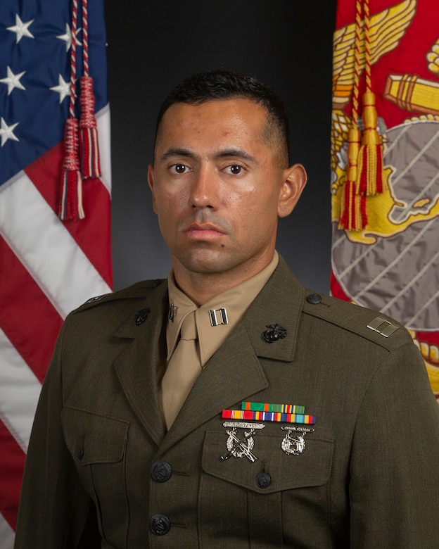 Command photo for Capt Emanuel I Garcia, EEIC Company Commander
