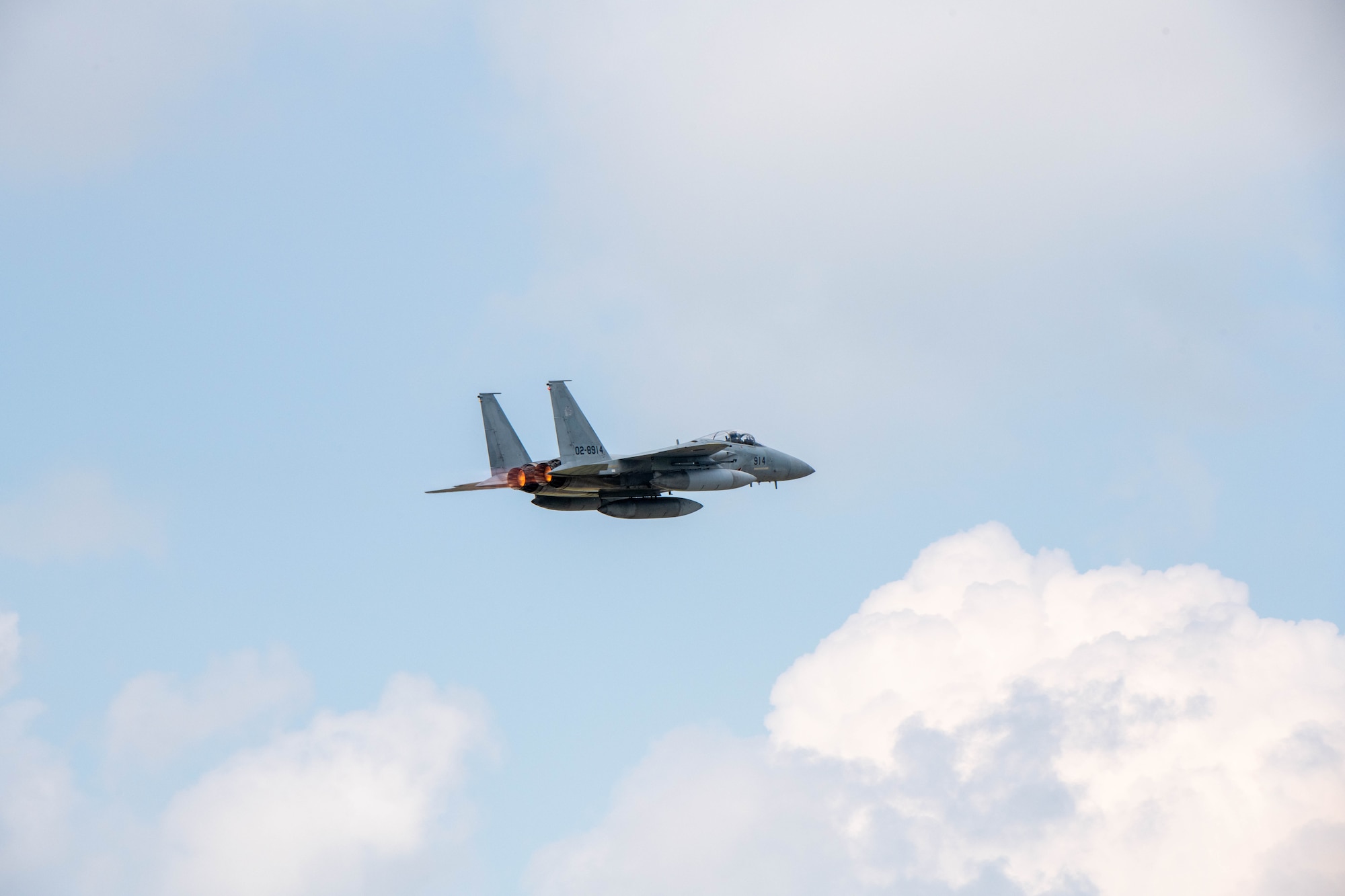 Aircraft taking off.