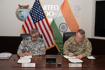U.S. Indo-Pacific Command Deputy Commander Lt. Gen. Joshua M. Rudd and India Chief of Integrated Defence Staff Air Marshal Ashutosh Dixit co-chaired the 22nd Military Cooperation Group at USINDOPACOM headquarters in Honolulu, Nov. 3-4, 2025.