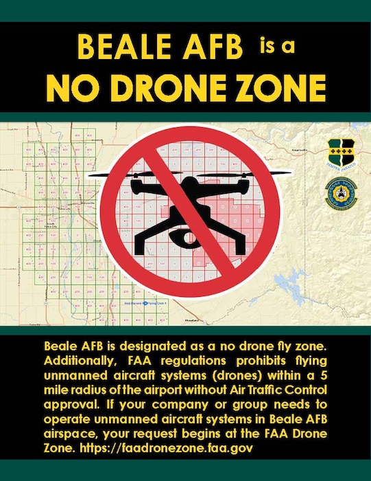 Beale AFB is a No Drone Zone