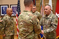U.S. Army Chief Warrant Officer 5 (CW5) Robert Gibson, Sr., assumes responsibility as the seventh Command Chief Warrant Officer of the District of Columbia National Guard from CW5 Bernard Aguon during a change of responsibility ceremony at the D.C. Armory, Oct. 22, 2025. The ceremony was officiated by Brig. Gen. Craig M. Maceri, the D.C. Army National Guard’s Land Component Command (LCC) commander. The Command Chief Warrant Officer is the top Warrant Officer advisor to the D.C. National Guard’s Commanding General, the Adjutant General (TAG), and Land Component Command commander. The CCWO provides specialized expertise, leadership, and mentorship, and is responsible for the training, readiness, and professional development of the warrant officer corps.