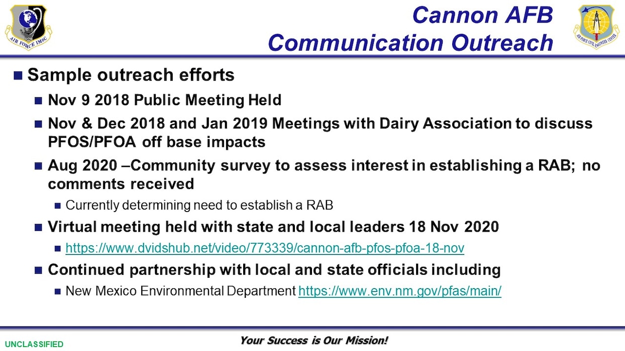 Introduction to PFOS/PFOA Outreach Strategy