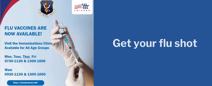 Flu Vaccines are now available. Visit the Immunizations Clinic
