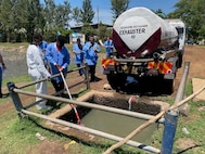 The NAMRU EURAFCENT team were trained by WRAIR-Africa in wastewater surveillance. As part of the training, wastewater samples were collected from local wastewater treatment plants.